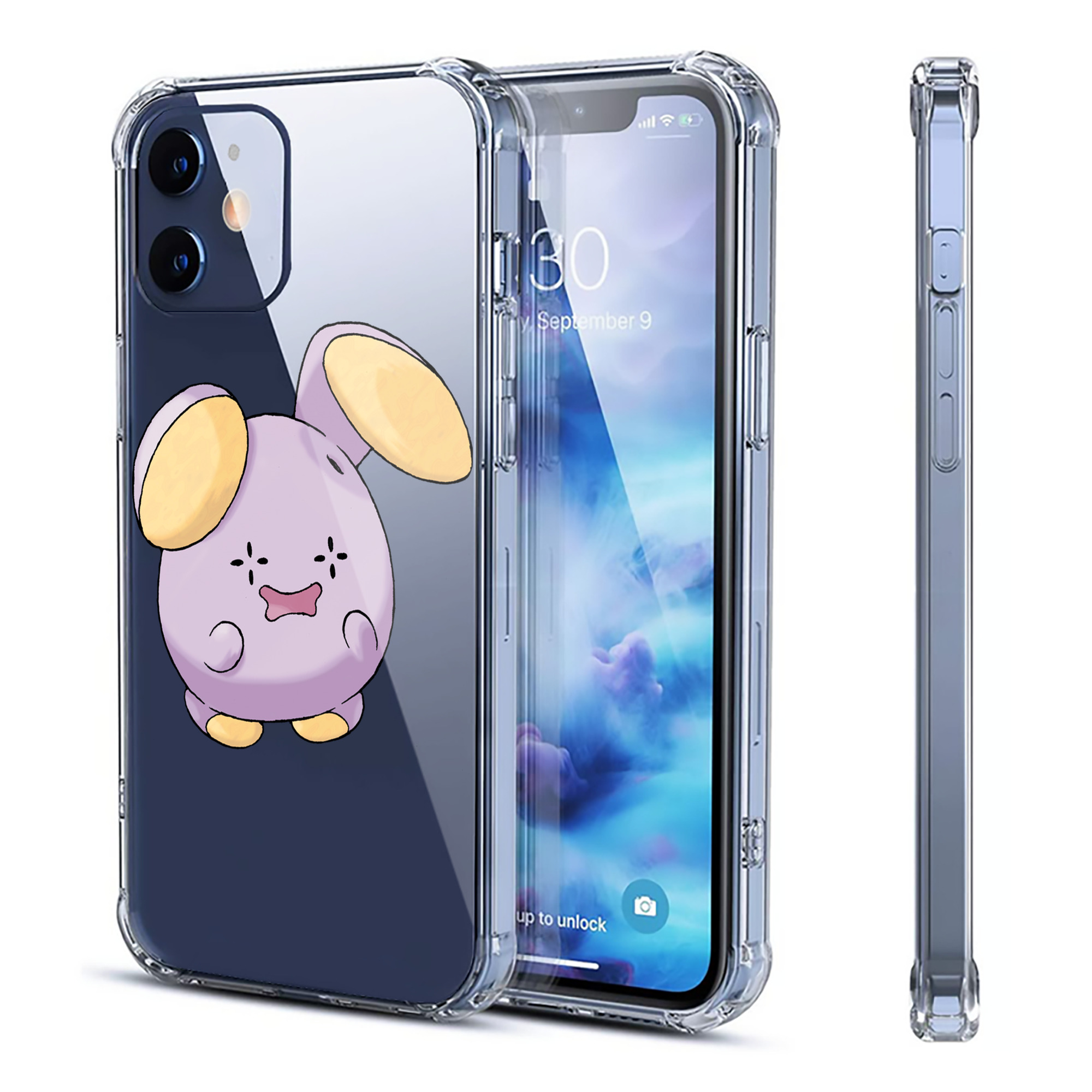 （画像用） ポケットモンスター Pokémon 【iPhone 12シリーズ対応】透明スマホケース（クリアソフトケース）